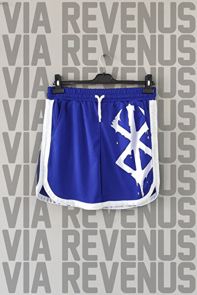 Vordevia Berserk Printed Unisex Retro Varsity Sports Training Shorts