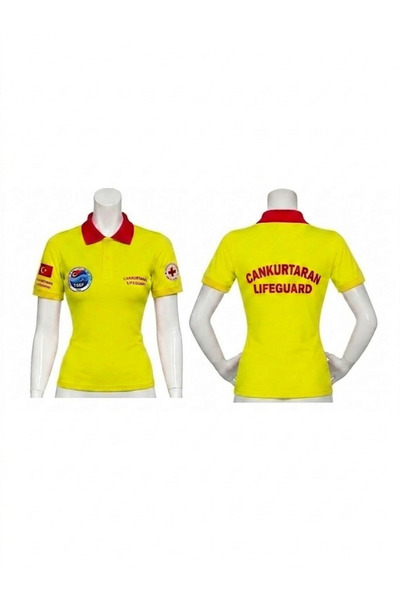 MARTEN Cankurtaran Lifeguard Tssf Logo Cotton Pique Lacost Fabric Polo Collar...