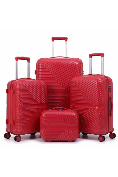 Dubai Power 4PCS PP Hard Shell Unisex Travel Suitcase Set 14/20/24/28 Inch, I...