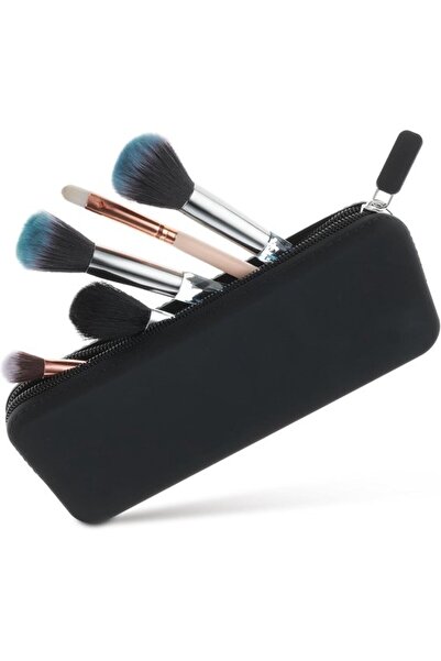 STARSTAR Makeup brush travel case with zipper in black - Storage case for mak...