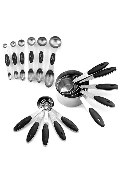 STARSTAR 16-piece food-grade double-ended stainless steel magnetic measuring ...
