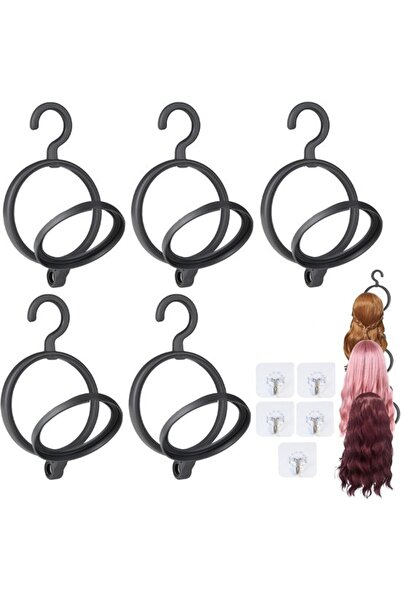 Morvena Picks Set de suport negru pliabil de 5 piese pentru suport pentru per...