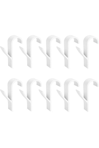 STARSTAR 10-Pack White ABS Towel Rack Radiator Hooks - Multi-Functional Round...