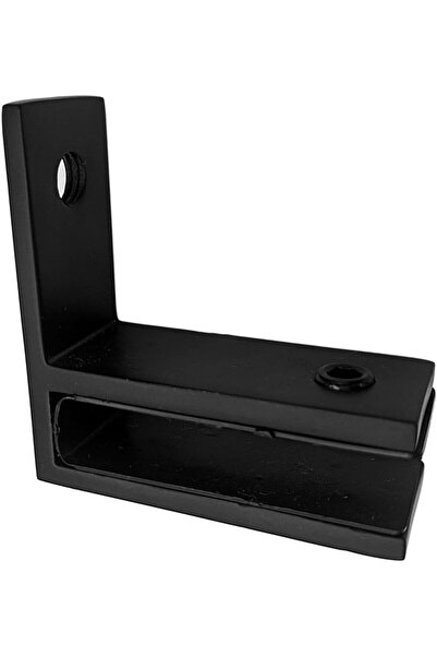 STARSTAR Glass railing clamp, 90 degrees, matte black, suitable for pool wall...