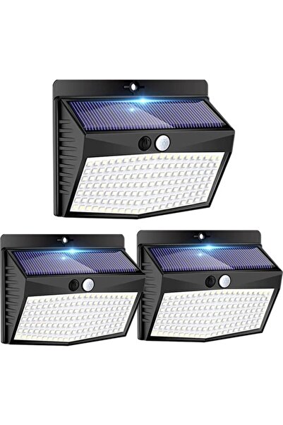 STARSTAR Set of 3 138 LED Waterproof Solar Outdoor Lights, Wireless 3-Mode Mo...