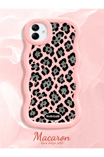 CHICASELUX Samsung Galaxy A04 Compatible Wavy Frame Leopard Print High Qualit...
