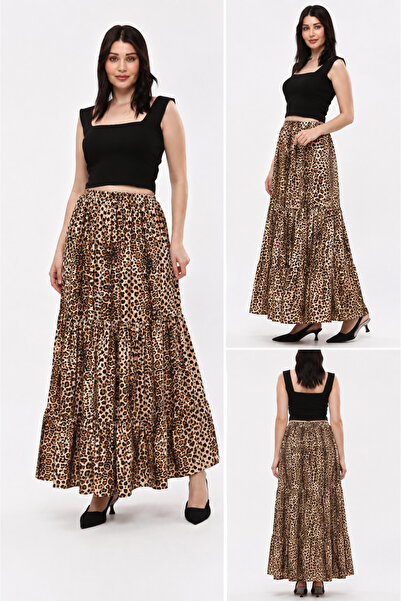 Generic Brand Viscose Fabric with Long Ruffles