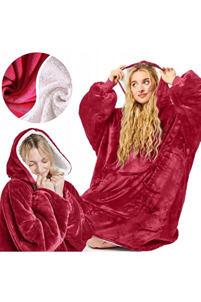 SNM Hanorac Oversize Cu Gluga, Material 100% Poliester, Marime Universala, Bu...