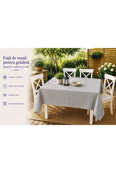 TextiLici Fata de Masa pentru Terasa si Gradina – Material Oxford cu Bumbac, ...