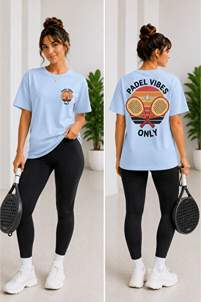 VODEXA Unisex Oversize Tennis Printed T-Shirt 100% Cotton Tennis Themed Comfo...