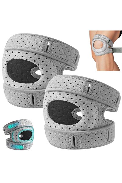 Dotail Set of 2 knee braces for patella support, size L, adjustable, breathab...