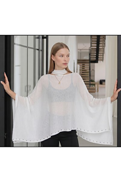 fujya Transparent Textured Leotard Cape
