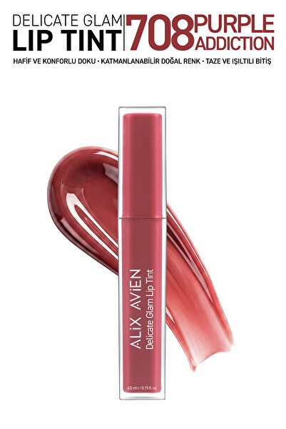 Alix Avien Kalıcı & Suya Dayanıklı Dudak Parlatıcı Tint - Delicate Glam Lip T...