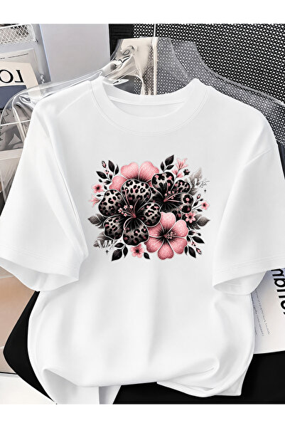 donamod Pamučna unisex majica za žene/muškarce, široki kroj, okrugli izrez, c...