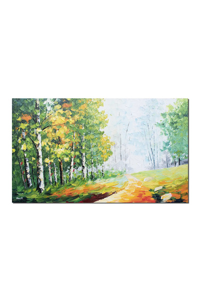 artnova Ръчно рисувана пейзажна картина за спалня, всекидневна, Хармония на п...