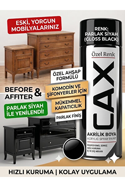 caxcolors CAX Akrilik Sprey Boya 400ml - Mobilya Yenileme Boyası, Komodin & Ş...