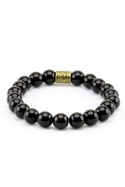Esha Store Natural Stone Onyx Natural Stone Unisex Bracelet Eub14Onks Power, ...