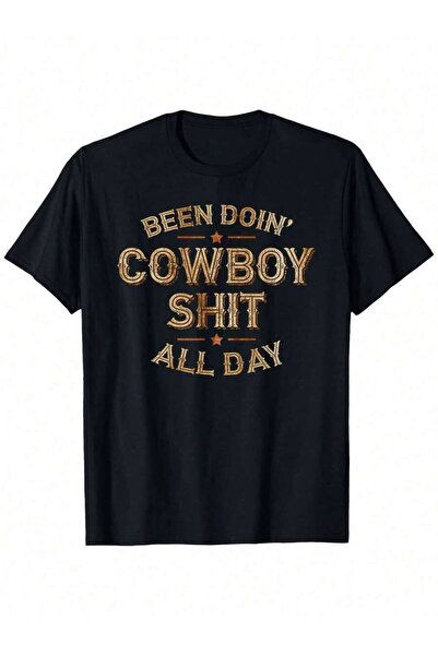 2BIR Been Doin Cowboy Distressed Western Retro Style Design Graphic Tees Summ...