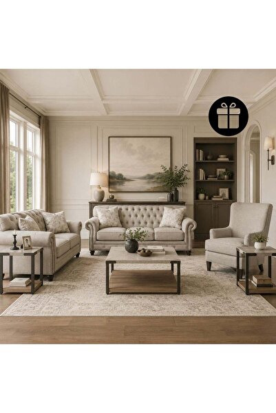Ashley Furniture طقم أريكة كاتاهدين مع طاولة جانبية مجانية (3 قطع)
