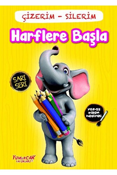 Yumurcak Yayınları Çizerim Silerim - Harflere Başla