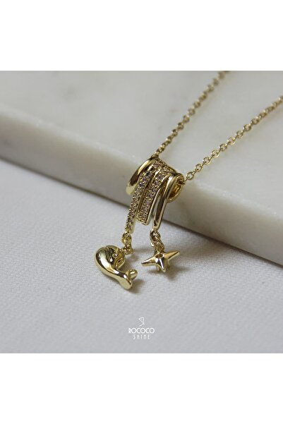 Rococo Shine Çelik Balıklı Charm Kolye