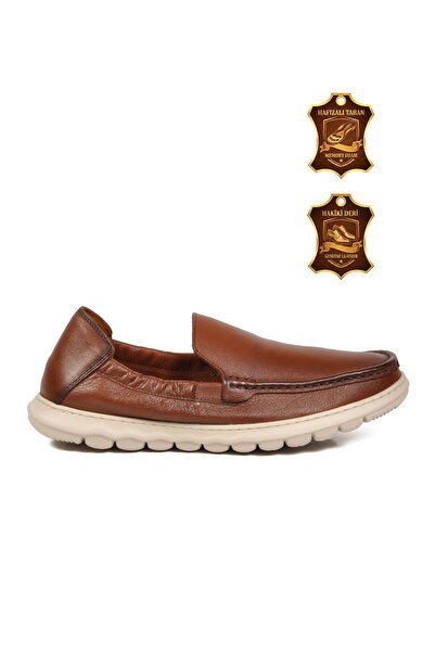 Voyager Pantofi Taba pentru bărbați din piele naturală, eleganți, casual, cu ...