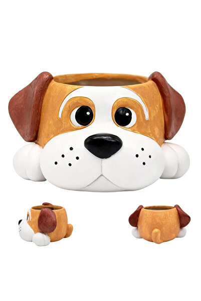 STARSTAR Animal-shaped resin flower pots with drainage holes, suitable for su...