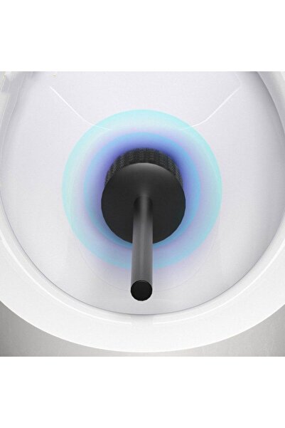 STARSTAR Toilet brush holder with brush holder, aluminum alloy black hanging ...