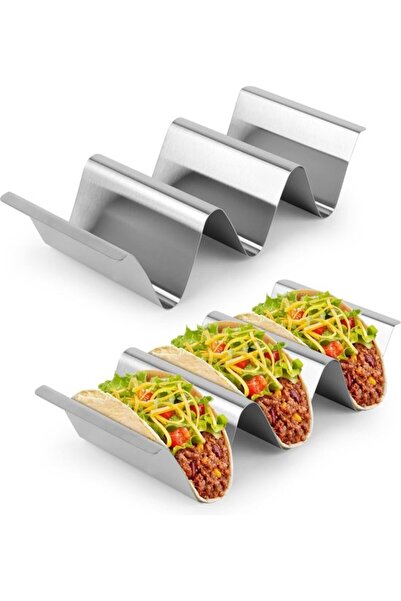 STARSTAR Set of 2 Stainless Steel Taco Holders, taco tablets, metal taco hold...