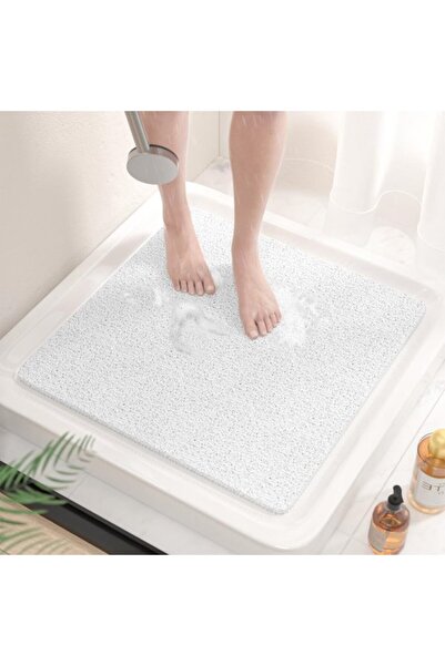 STARSTAR Non-slip Shower Mat, 53 x 53 cm, Soft PVC Bath Mat without Suction C...