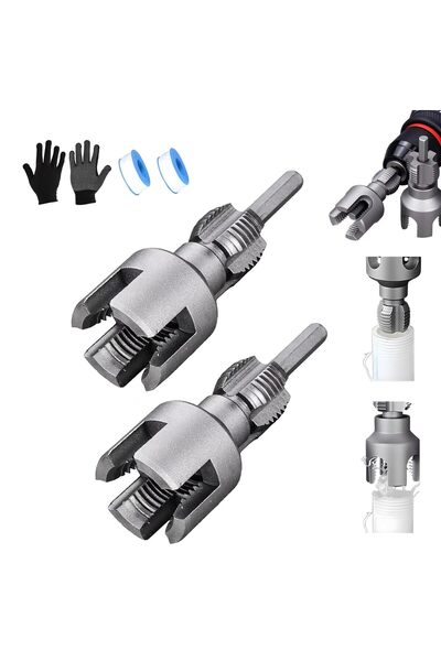 STARSTAR Dual-Function Pipe Threading Tool-Internal & External PVC Threader D...