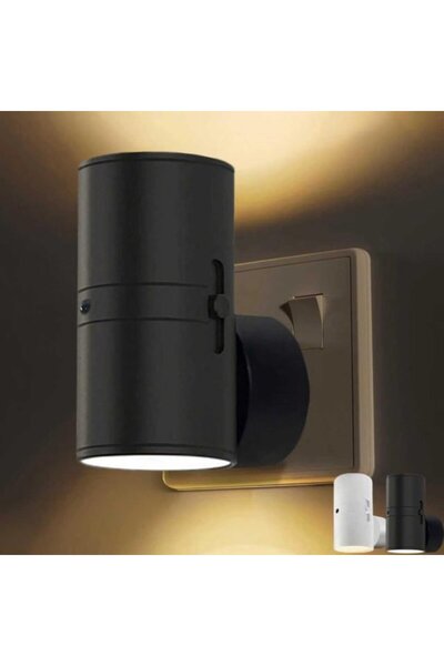 STARSTAR Dimmable Black LED Plug-in Night Light with Light Sensor, 3000K Warm...