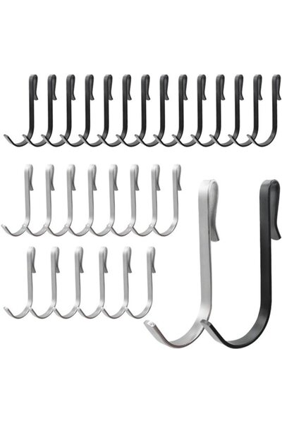 STARSTAR Glass Door Hook for Bathroom - 30 Pieces 4mm Hook for Kitchen, Towel...