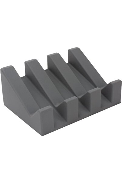 STARSTAR Soap Dish - Grey Silicone Soap Holder, Self-draining, Suitable for S...