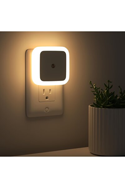 STARSTAR 4-Pack Smart Dusk-to-Dawn Wall-Mounted Under-Cabinet Night Lights (w...