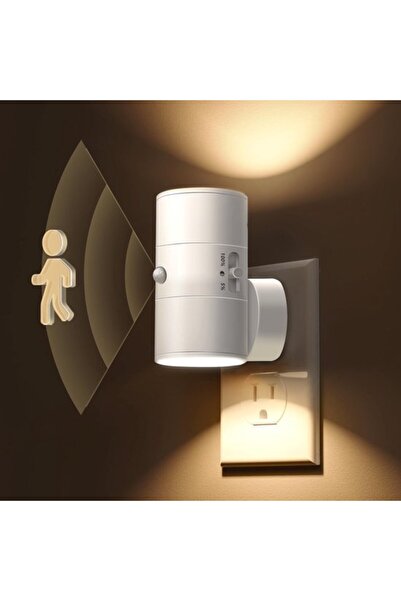 STARSTAR Modern LED Night Lights 1-Pack, Socket Mounting, Warm White Light, 0...