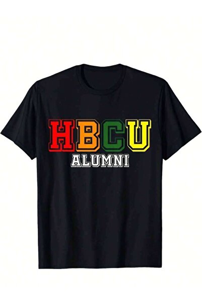 LİNA06 T-Shirt Heavyweight Crew Neck Tee With Lettering & Colors (H, B, C, U,...