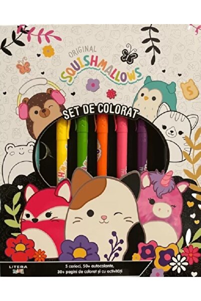 Litera Original Squishmallows. Set de colorat