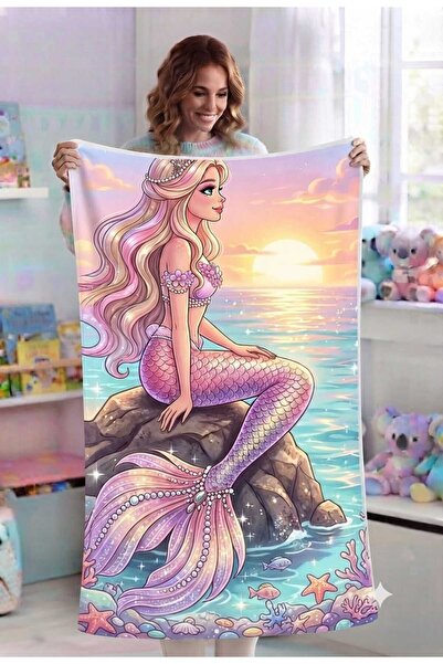 Elmas Dizayn 80X150 cm Bath Beach Girls' Baby Towel Hypoallergenic Quick Dryi...