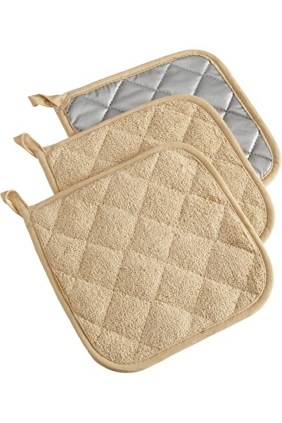 STARSTAR 3-Piece Heat-Resistant Towel Placemats, Silver-Coated Anti-Scald Hot...
