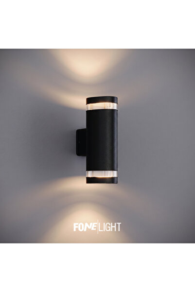 FoneLight Gala Duo Aplică Modernă de Perete din Aluminiu cu Detalii din Sticl...