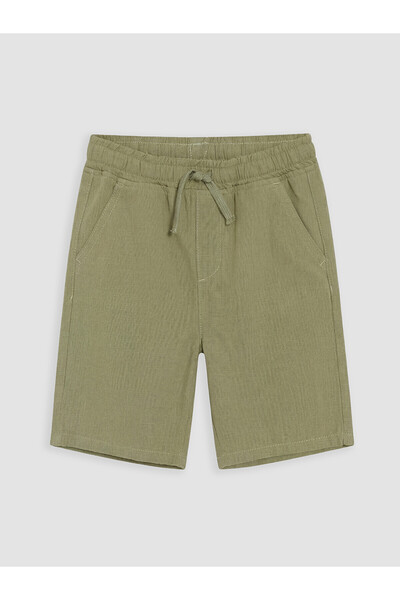LC Waikiki Nevavm Boy's Cotton Shorts with Difference in Color