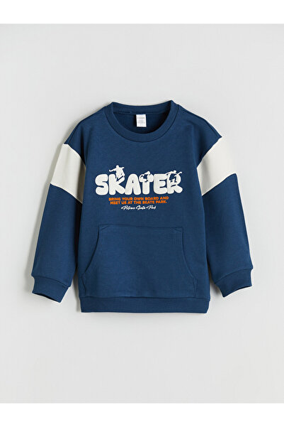 LC Waikiki Crew Neck Printed Boys' Sweatshirt