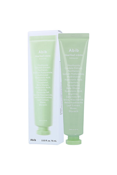 Abib Heartleaf Creme Calming Tube, 75 ml – Cremă de față calmantă și hidratantă