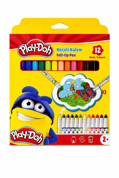 Play Doh Play-Doh 12 Colors 5 mm Felt-Tip Pen Set |   Vibrant Colors Coloring...