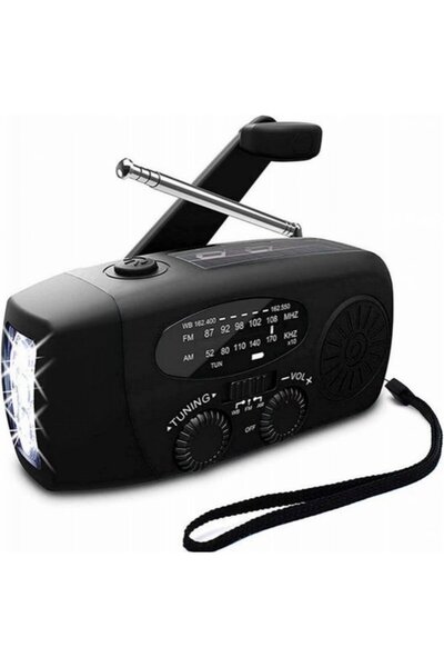 STARSTAR Portable emergency radio - Power bank 2000 mAh - Flashlight - Solar ...