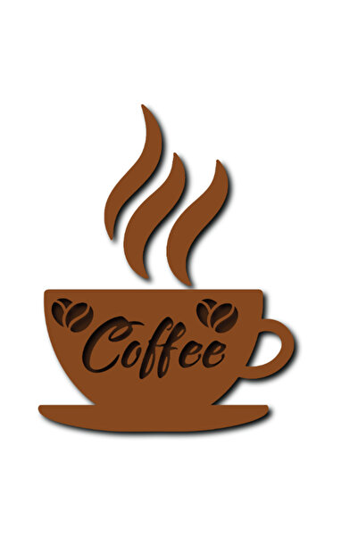 Gabcom Tablou Multilayer din Lemn - Coffee Cup6 - , Dimensiune 30 x 30 cm, De...