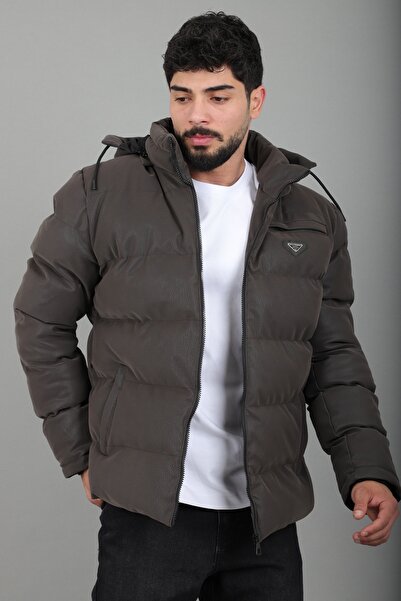 ByTrend Armalı Carbon Leather Coat Pldp 2959_50368-1