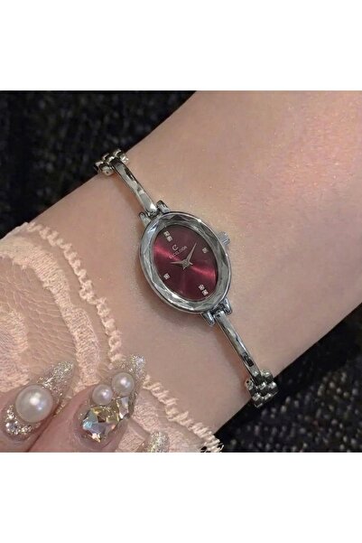 Heda Jewelry ساعة موديل فينتاج - ساعة يد نسائية بهيكل فولاذي
