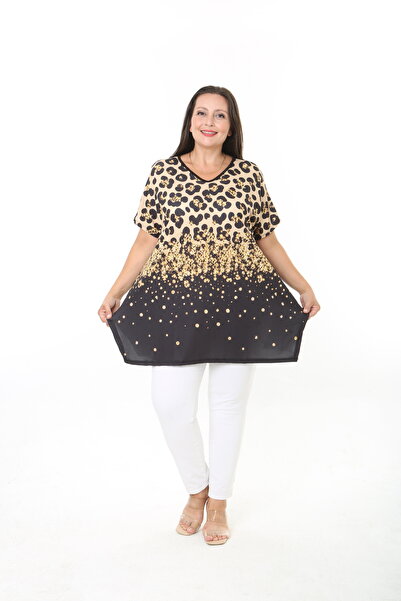 XL Modam Women's Lycra Viscose Printed Plus Size Tunic